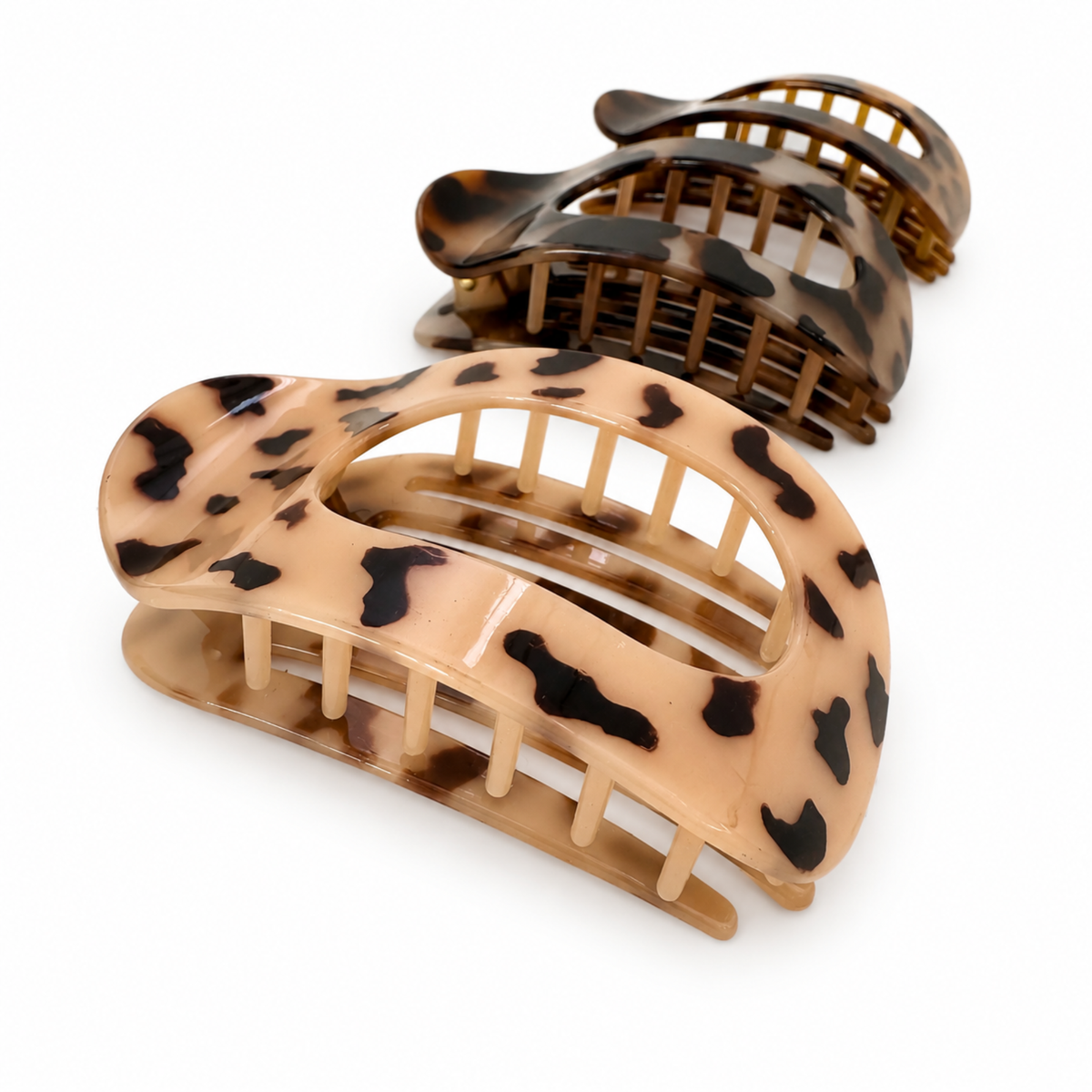 Tortoise Flat Hair Claw Clip